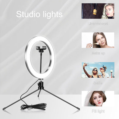 Aro De Luz LED 20 Cm Fotografía Selfie Con Flash Y Trípode De Tocador | 162026