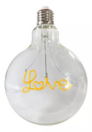 Bombillo Filamento Led Globo Love 4w 2500 K Evergreen