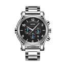Reloj deportivos Reloj de cuarzo diseño deportivo para hombre con estructura en acero inoxidable Temeite - Bici Mall