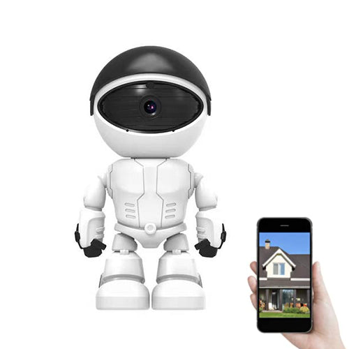 Cámara De Seguridad Robot 360° Resolución HD 1080 Wifi Inalámbrica | QBK-XHR2