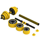 Kit De Mancuernas Con Discos Intercambiables Y Peso Ajustable 15/20/25KG