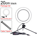 Aro De Luz LED 20 Cm Fotografía Selfie Con Flash Y Trípode De Tocador | 162026