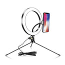 Aro De Luz LED 20 Cm Fotografía Selfie Con Flash Y Trípode De Tocador | 162026