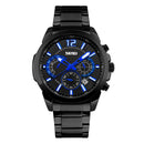 Reloj Clásico Multifunción Cronográfo En Acero Para Hombre | SKMEI 9108