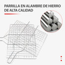 Clip Parrilla Multifuncional Con Mango En Madera Para Barbacoas