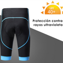 Pantalón Corto De Ciclismo Poliéster Con Badana Transpirable Para Hombre