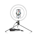 Aro De Luz LED 20 Cm Fotografía Selfie Con Flash Y Trípode De Tocador | 162026