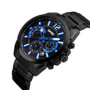 Reloj Clásico Multifunción Cronográfo En Acero Para Hombre | SKMEI 9108