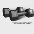 Par De Mancuerna Hexagonal Con Recubrimiento En PVC (Total 5/10KG)
