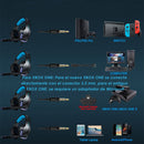 Auriculares Gamer Diadema Para PC Y Consolas USB + 3.5 mm | V6