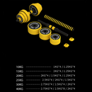Kit De Mancuernas Con Discos Intercambiables Y Peso Ajustable 15/20/25KG