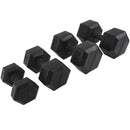 Par De Mancuerna Hexagonal Con Recubrimiento En PVC (Total 5/10KG)