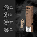 Croxx 3000 Puffs Desechable Vape 5% Nicotina Diseño Largo Cigarrillo Electrónico